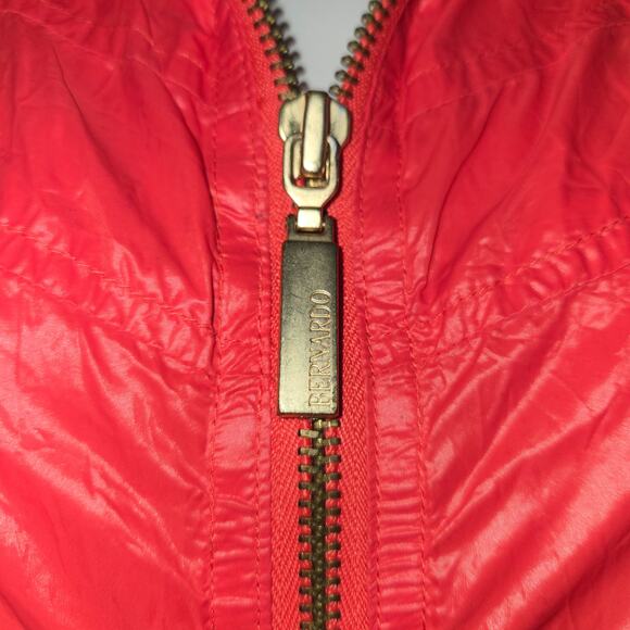 Bernardo Medium Full Face Zipper Hood Nylon Jacket Windbreaker Coral Outdoors - Picture 4 of 14